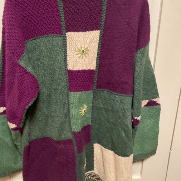 Segrets Sun Prints Hand Knit Vintage Sweater Women's Size Medium - Picture 13 of 13